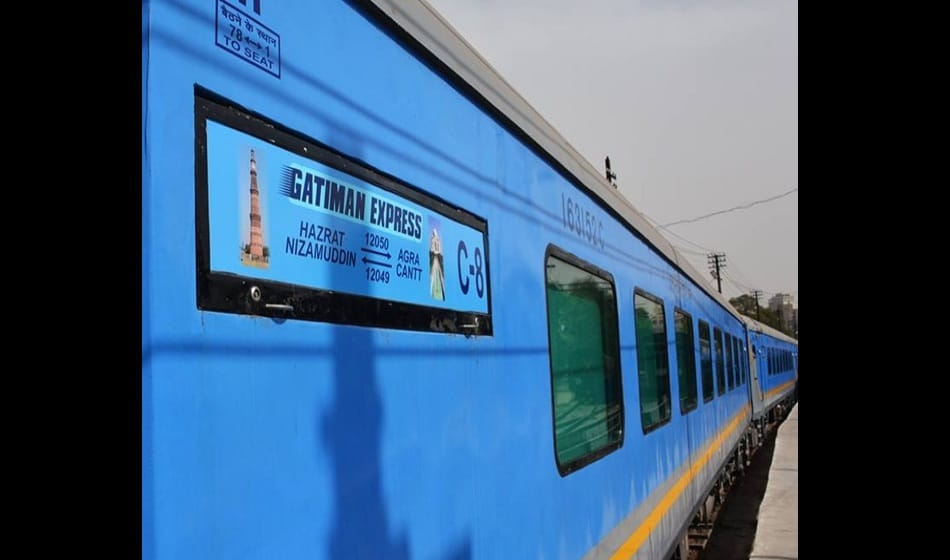  gatiman express train speed slow in faridabad