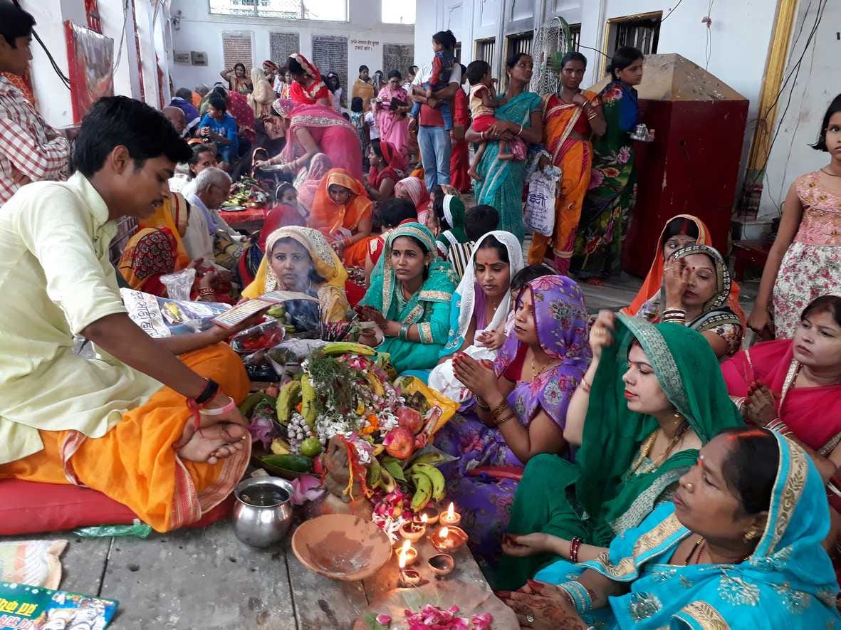 Women on the Teej kept the Nirjala fast