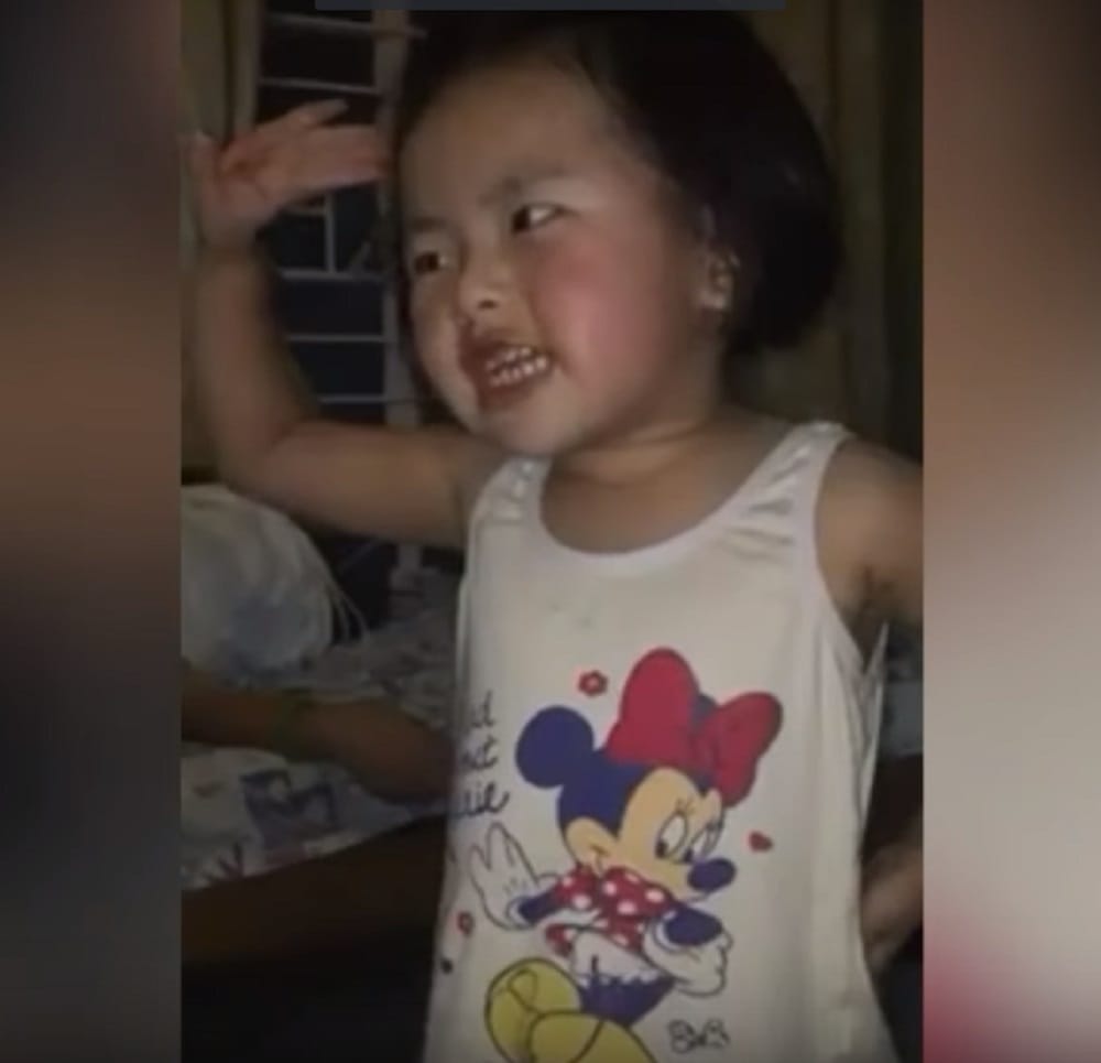 Viral Video cute girl sing the song Vande matram
