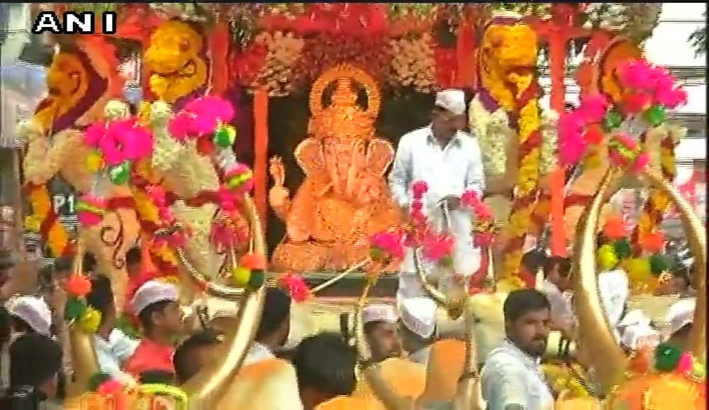 ganesh chaturthi 2017 celebration today different parts of india