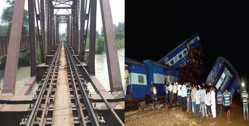 Khatauli in Lodging on track Golden Temple Express, scream