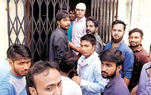 Students in the Hindi department of ivi, fiercely beaten up