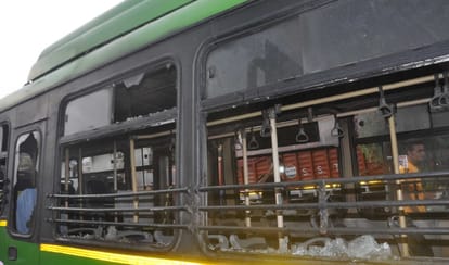 dtc decide to suspended all bus servies on monday due to ram rahim case