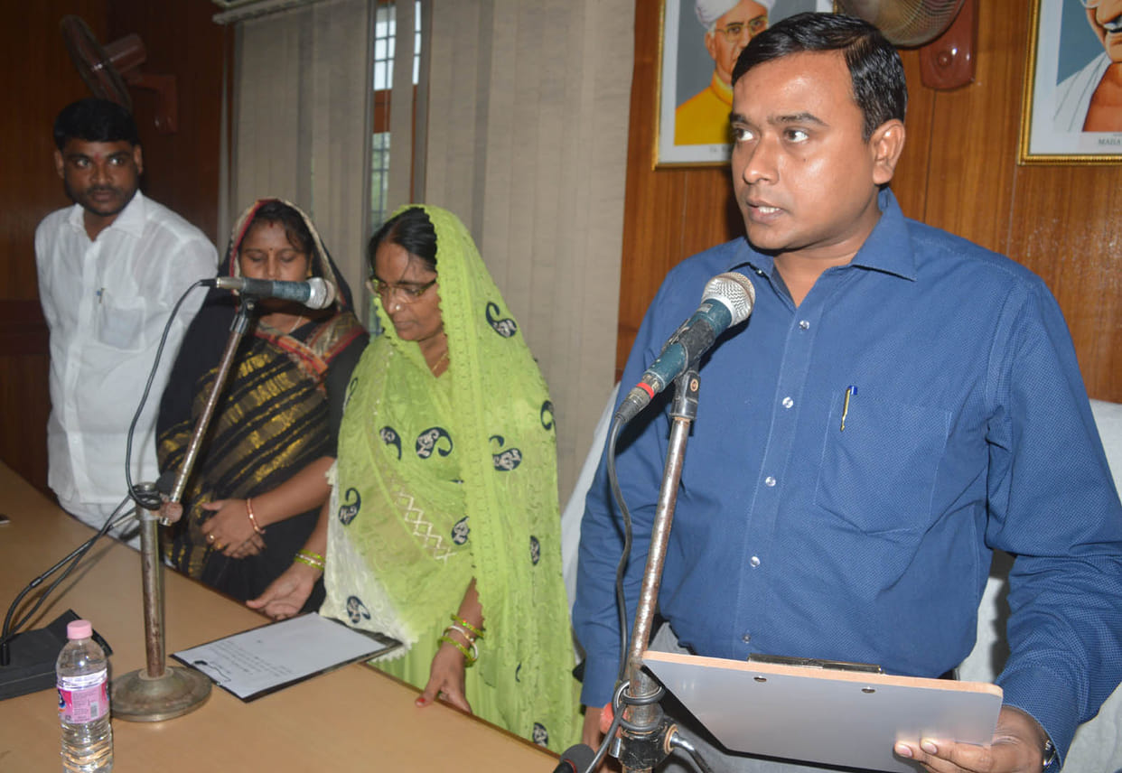  District Panchayat President sworn in as the oath