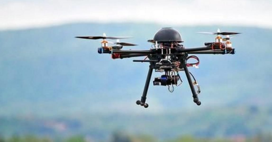 Drones are seen on rooftops, stone-bricks!