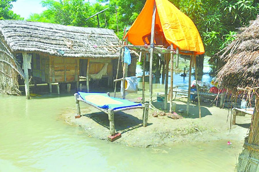 flood becomes disaster in Uttar Pradesh.