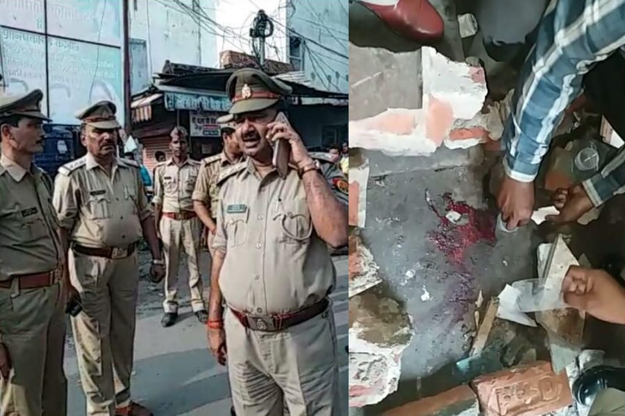a businesman murdered in naka in Lucknow.
