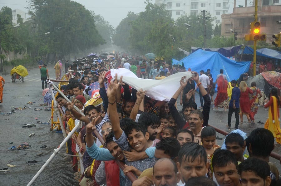 Heavy rain in Jaipur today morning