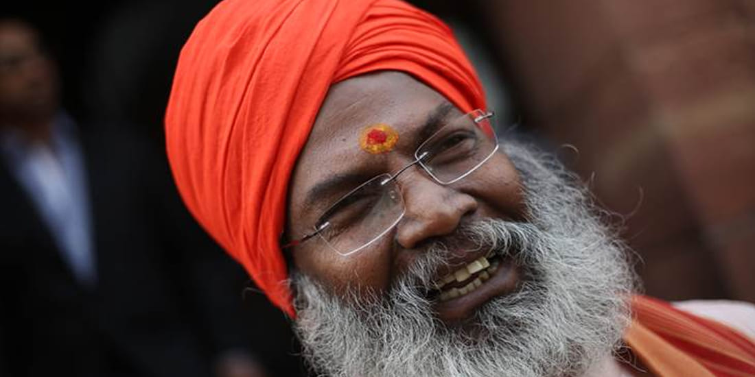 sakshi maharaj comes with support of ram rahim