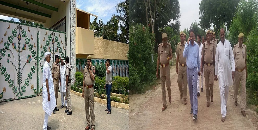 DM reached Baba Barnawa ashram, RAF deployed on Haryana border