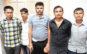 Five professional robbers arrested by STF