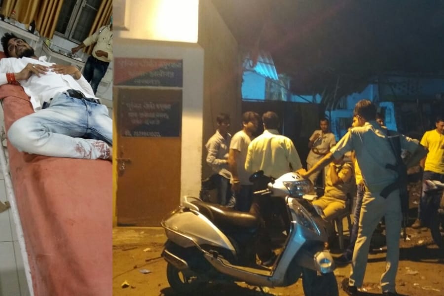 attack on a businessman in aliganj in Lucknow.