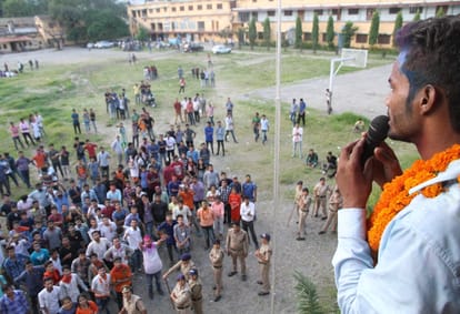 abvp Yogesh Ghaghat victory in dbs college dehradun