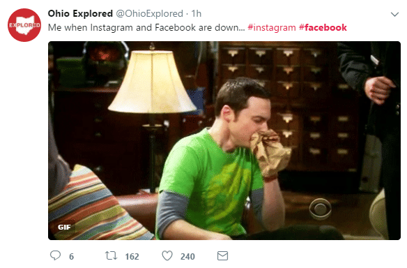 facebook and instagram troll on twitter