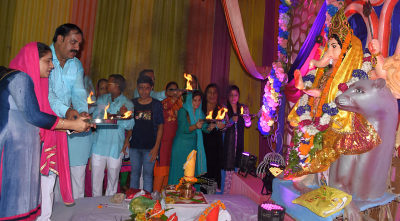ganesh chaturthi festival celebration in kanpur
