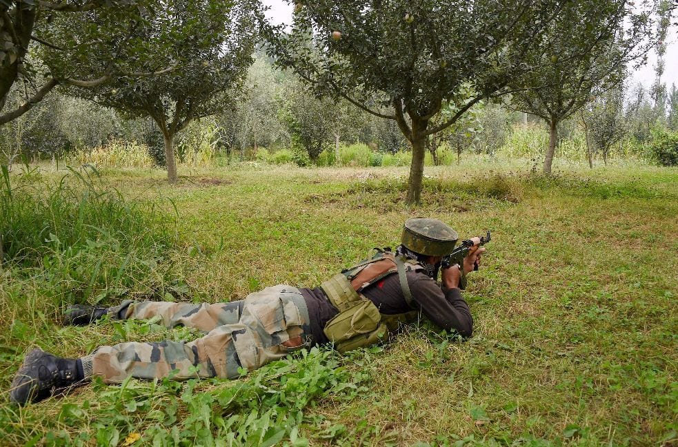 PICS of Pulwama encounter in kashmir 