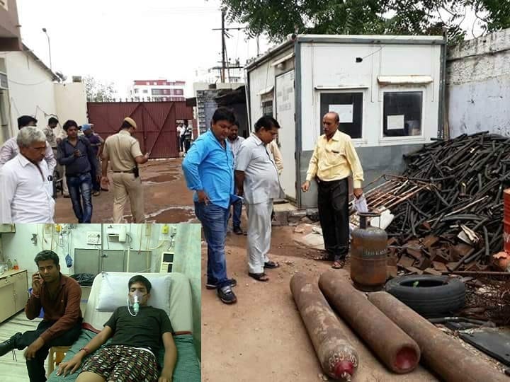 amonium gas leaked in a factory in kota-student of nearby hostel  felt unconscious 