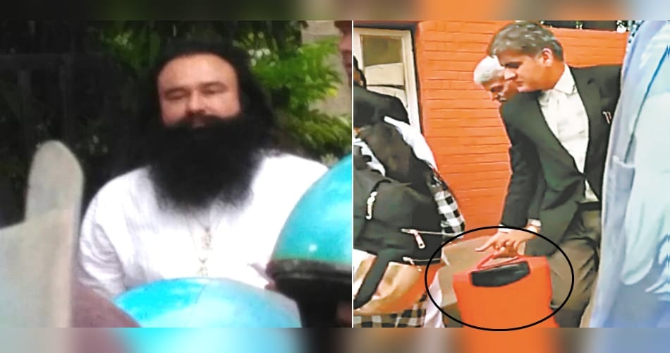ram rahim red colored bag was part of the conspiracy to escape
