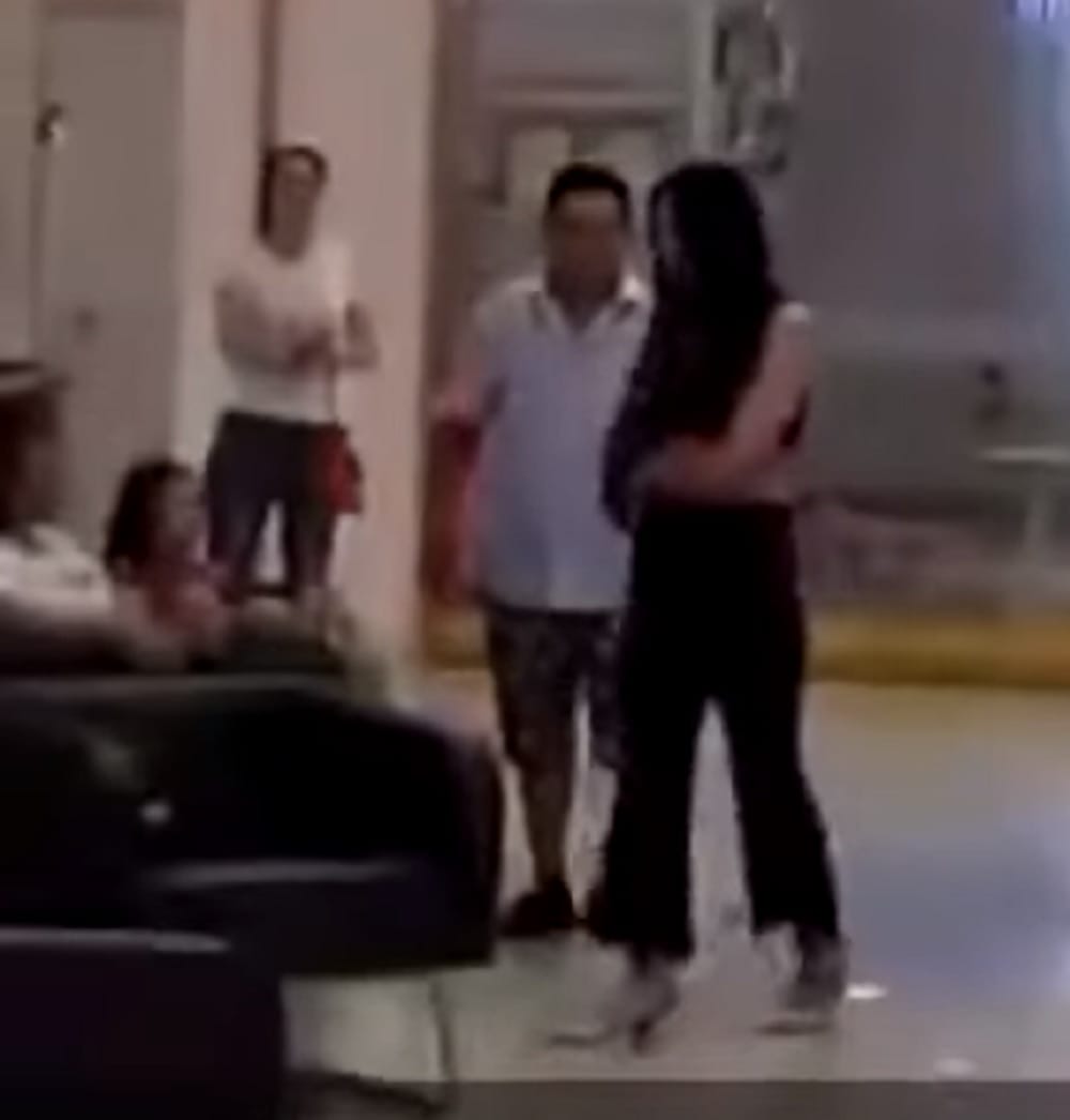 ex husband tells he paid for all her clothes, so woman starts to remove her all clothes