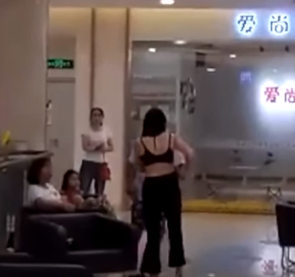 ex husband tells he paid for all her clothes, so woman starts to remove her all clothes