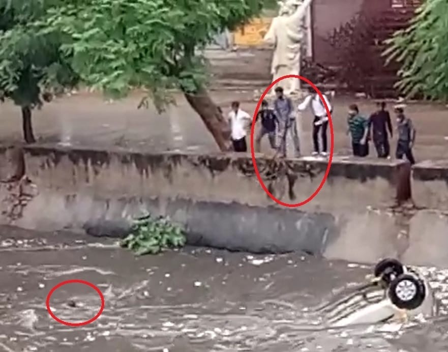 boy goes out missing after he drowned in sewer channel in jaipur 