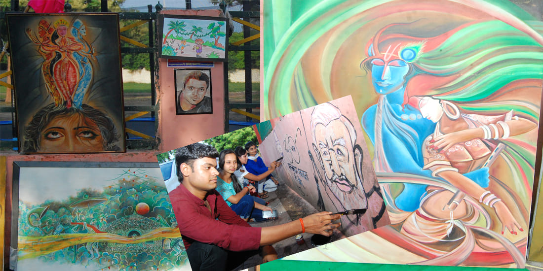 Womans power showed in Painting