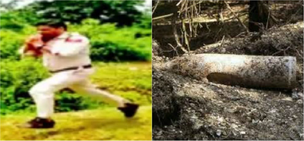 policeman saved life of 400 children run one km with 10 kg bomb 