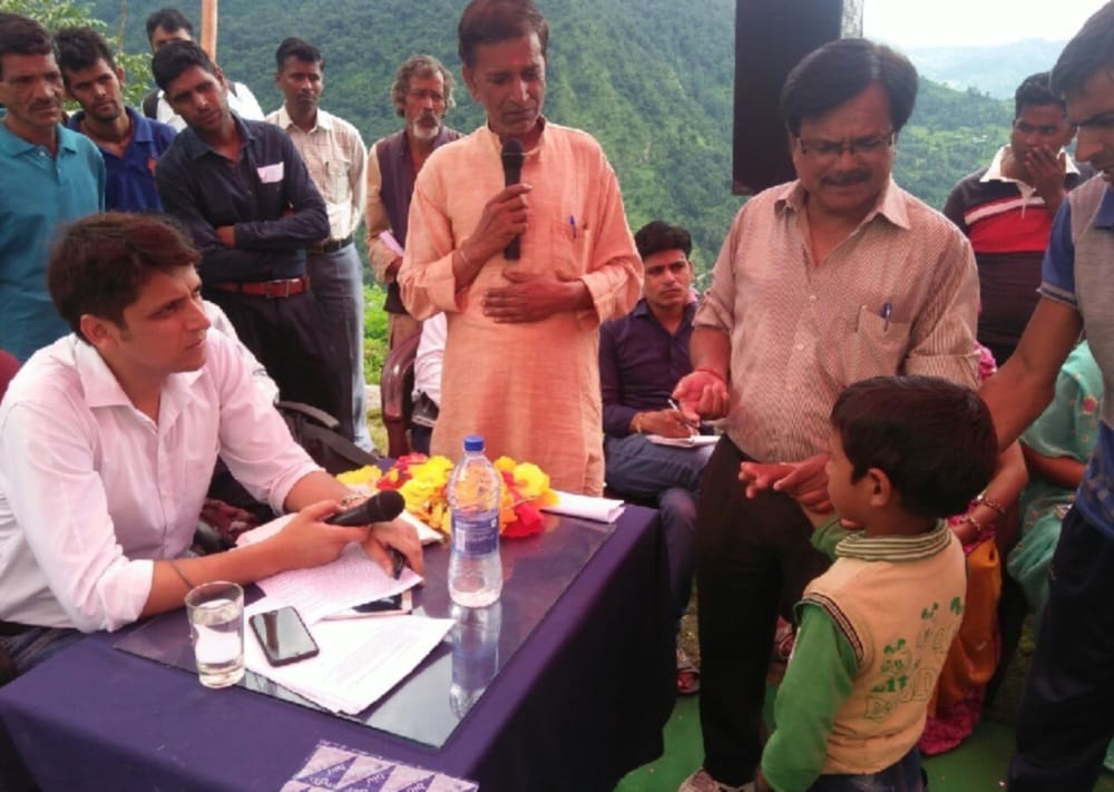 DM mangesh ghildiyal made a record to reached a village in rudraprayag