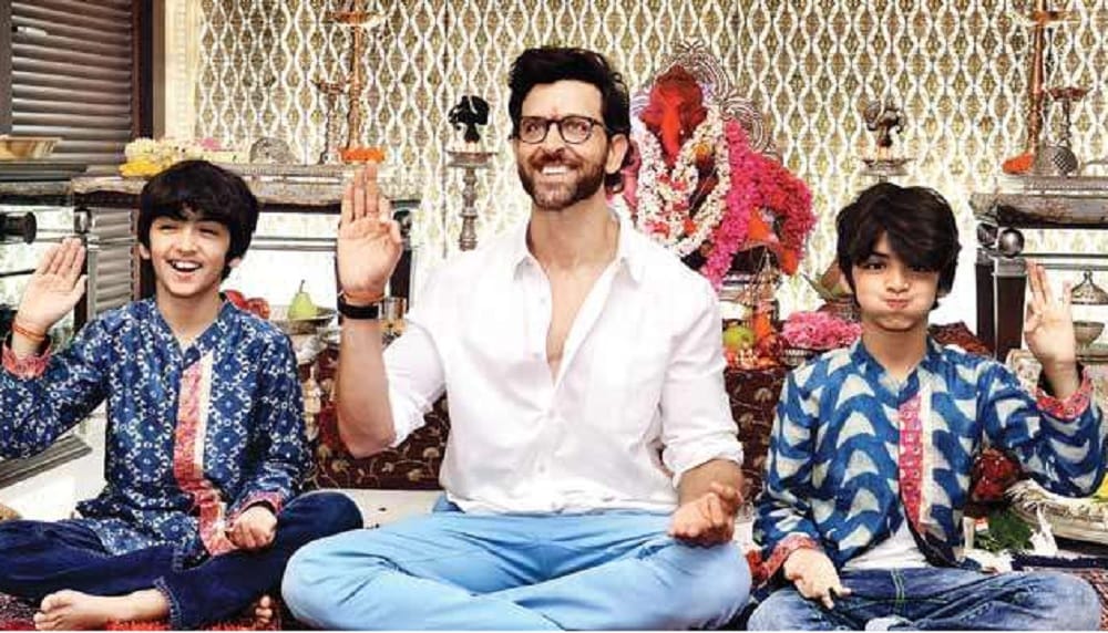 on the occasion of ganesh chaturthi hrithik roshan says Bappa stays with us all year now
