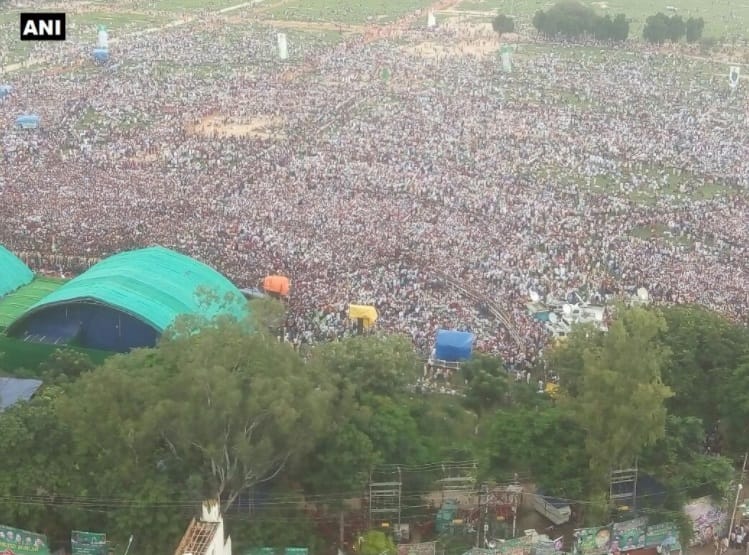 Pictures of RJD BJP bhagao, desh bachao rally in Patna