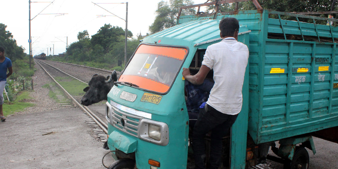 Avoid Accident Express trains with loader in Unnao