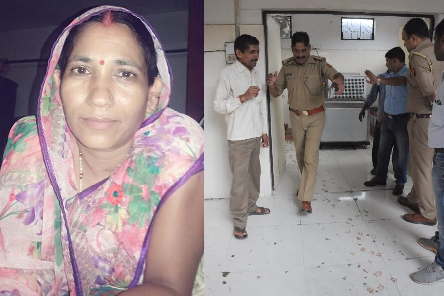dogs eaten up dead body of a woman in lohia hospital in Lucknow.