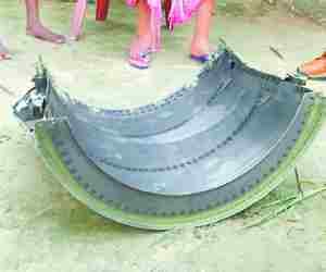 Part of aeroplane found in field