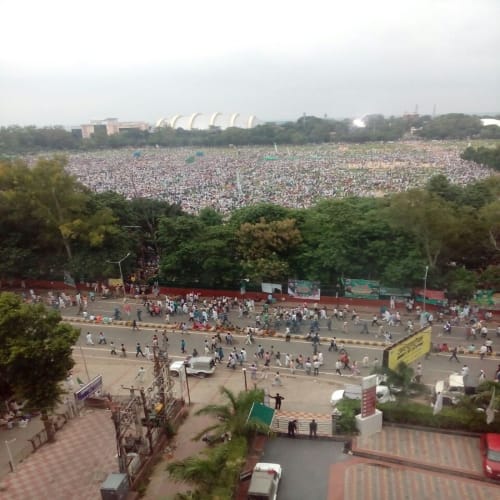 Pictures of RJD BJP bhagao, desh bachao rally in Patna