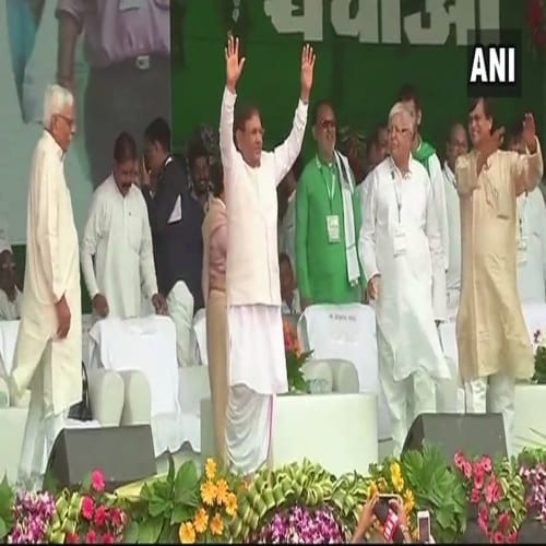Pictures of RJD BJP bhagao, desh bachao rally in Patna