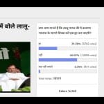 Amarujala Poll: Lalu Yadav will not be able to unite opposition against BJP