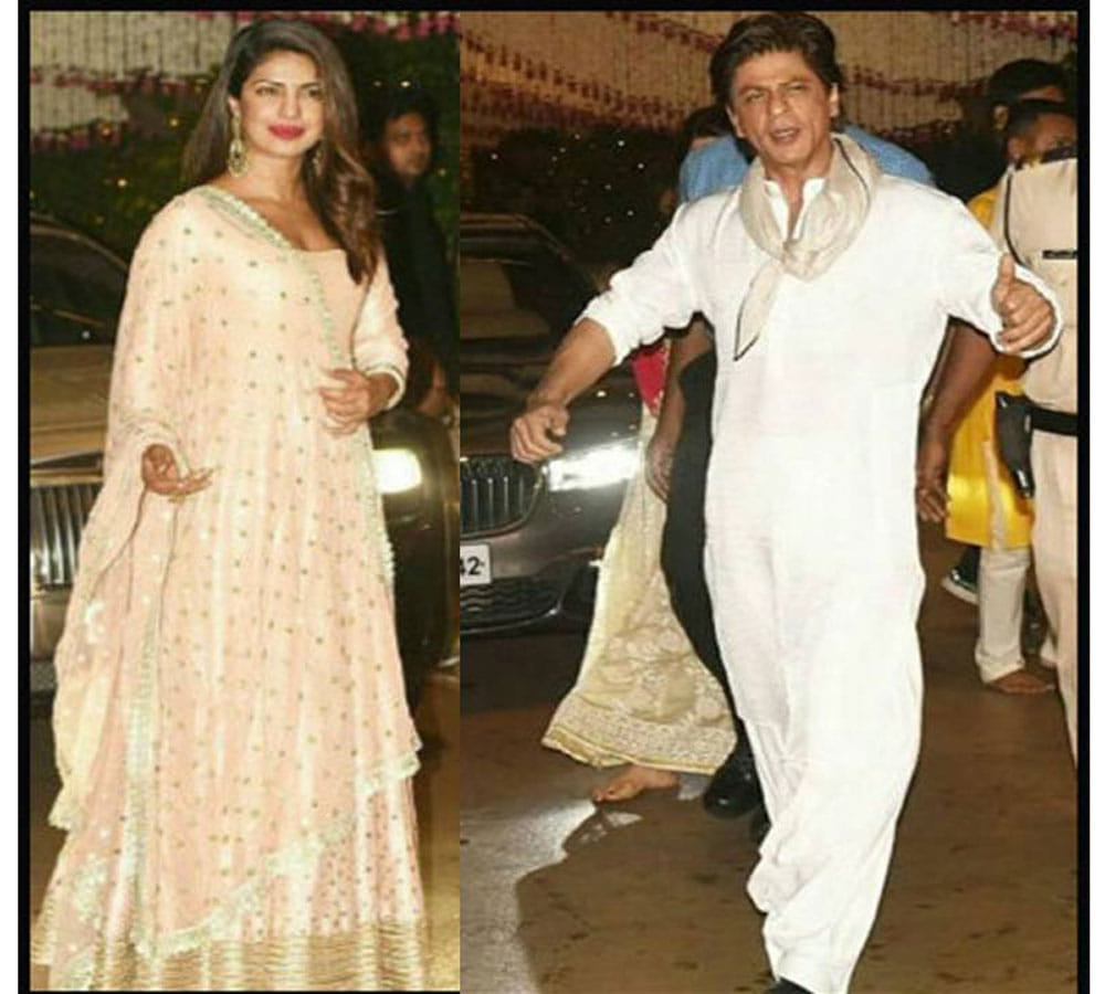 Shahrukh Khan IGNORED Priyanka Chopra At The Ambani Bash 