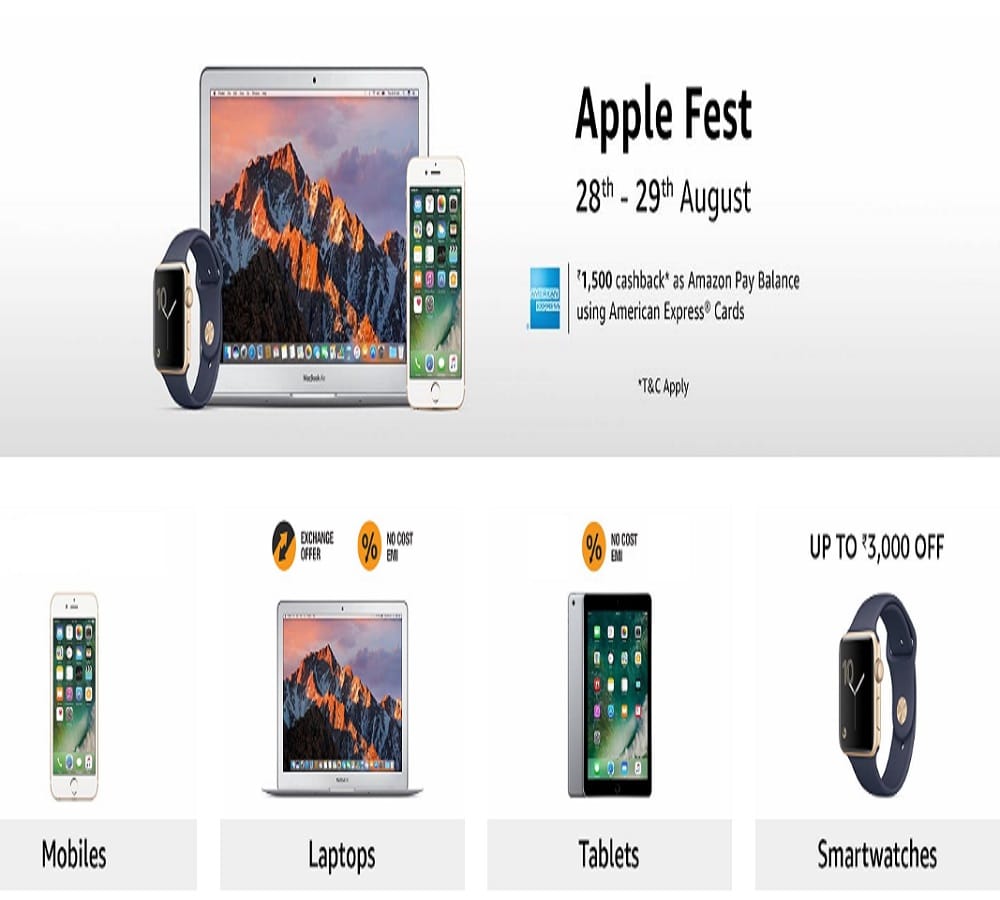 Apple fest starts on Amazon, Buy iphone with upto Rs 18000 discount