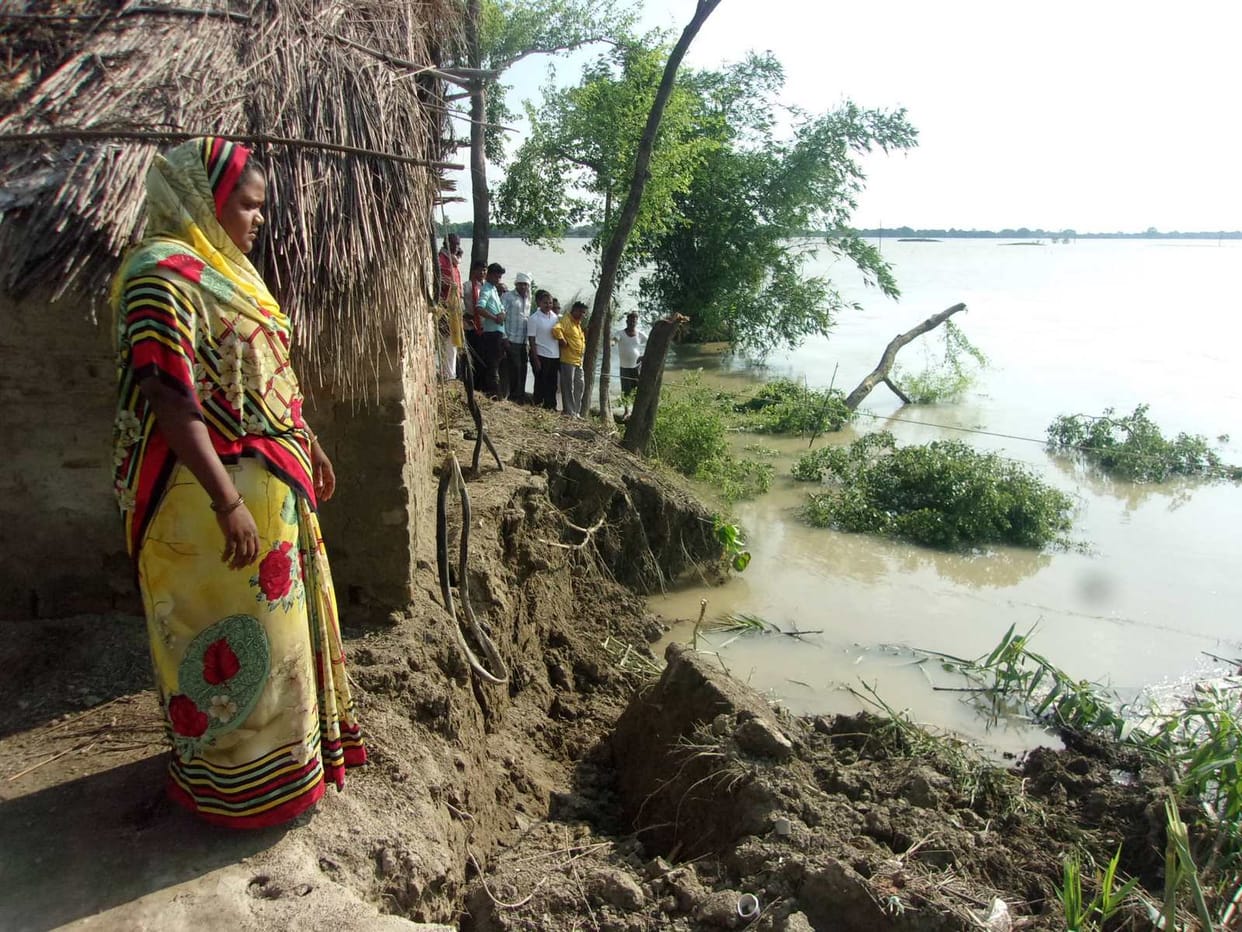 due to reducion of flood, trouble becam less