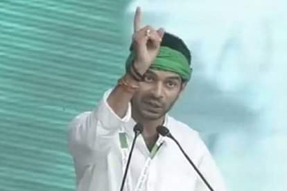 LALU PRASAD YADAV SON TEJ PRATAP IN A CHARISMATIC STYLE