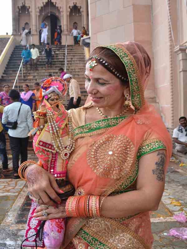 radharani birthday celebration in mathura