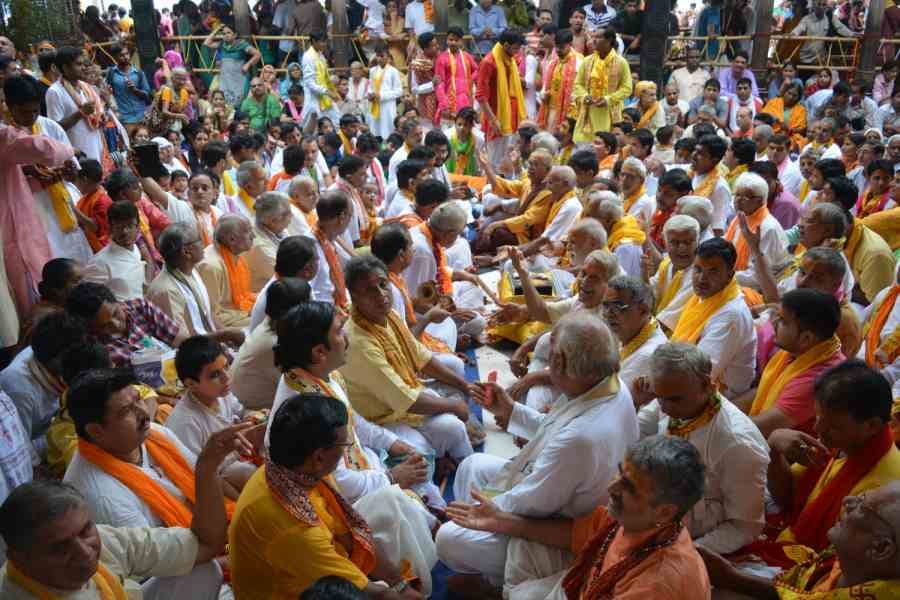 radharani birthday celebration in mathura