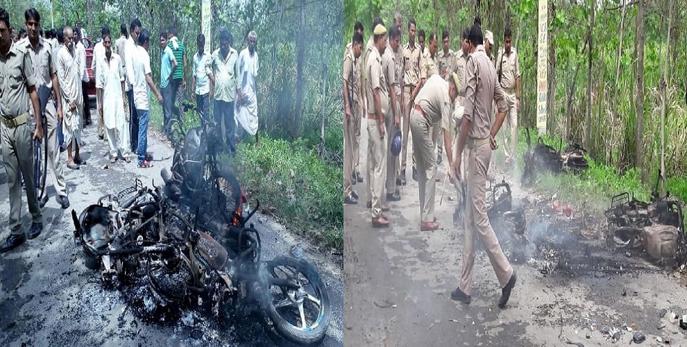 Ruckus in Muzaffarnagar, firing-fire over tampering
