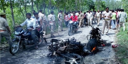 Ruckus in Muzaffarnagar, firing-fire over tampering