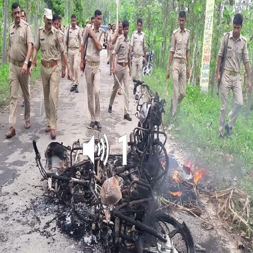 Pictures ... the burning situation of Muzaffarnagar, furious