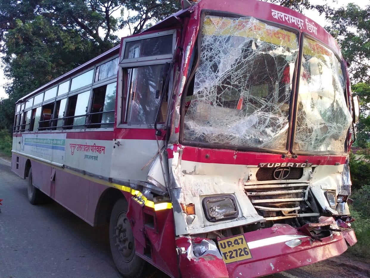 bus accident in behraich