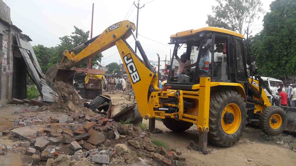 Encroachment removed from land of railway