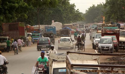 varanasi chandpur to lahartara road jam always