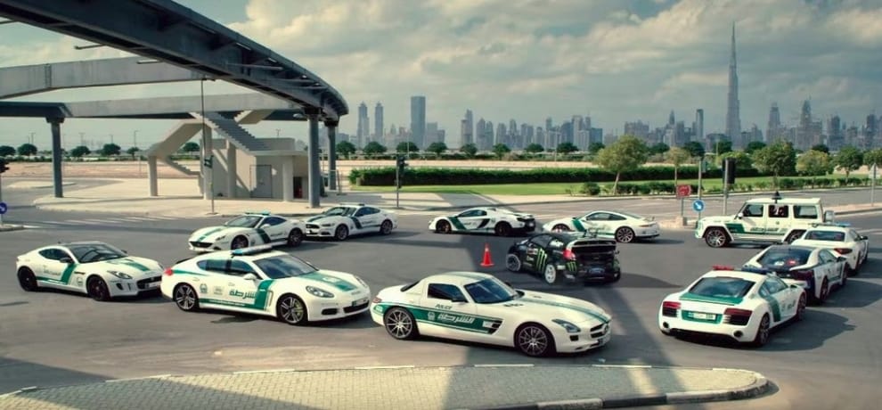 Luxury Cars collection of the Dubai Police Department