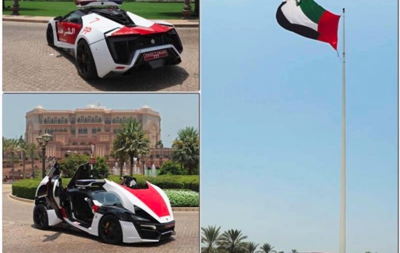 Luxury Cars collection of the Dubai Police Department